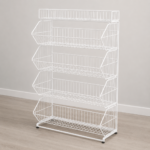 Stacking Promotion Wire Basket, Folding Supermarket Wire Basket - Image 3