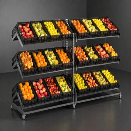 fruit and vegetable display