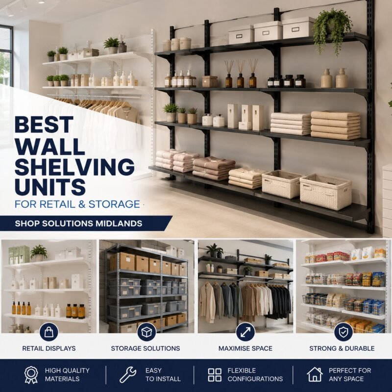 Best Wall Shelving Units for Retail & Storage