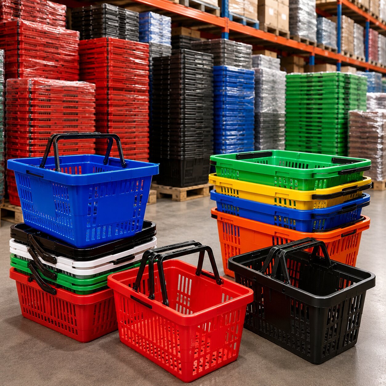 retail shopping baskets wholesale