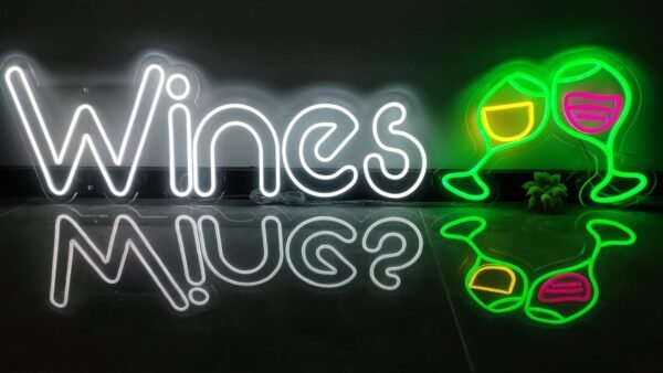 LED Neon Display Wines