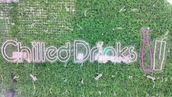 LED Neon Display Chilled Drinks