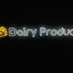 LED Neon Display Dairy Products