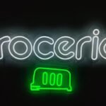 LED Neon Display Groceries