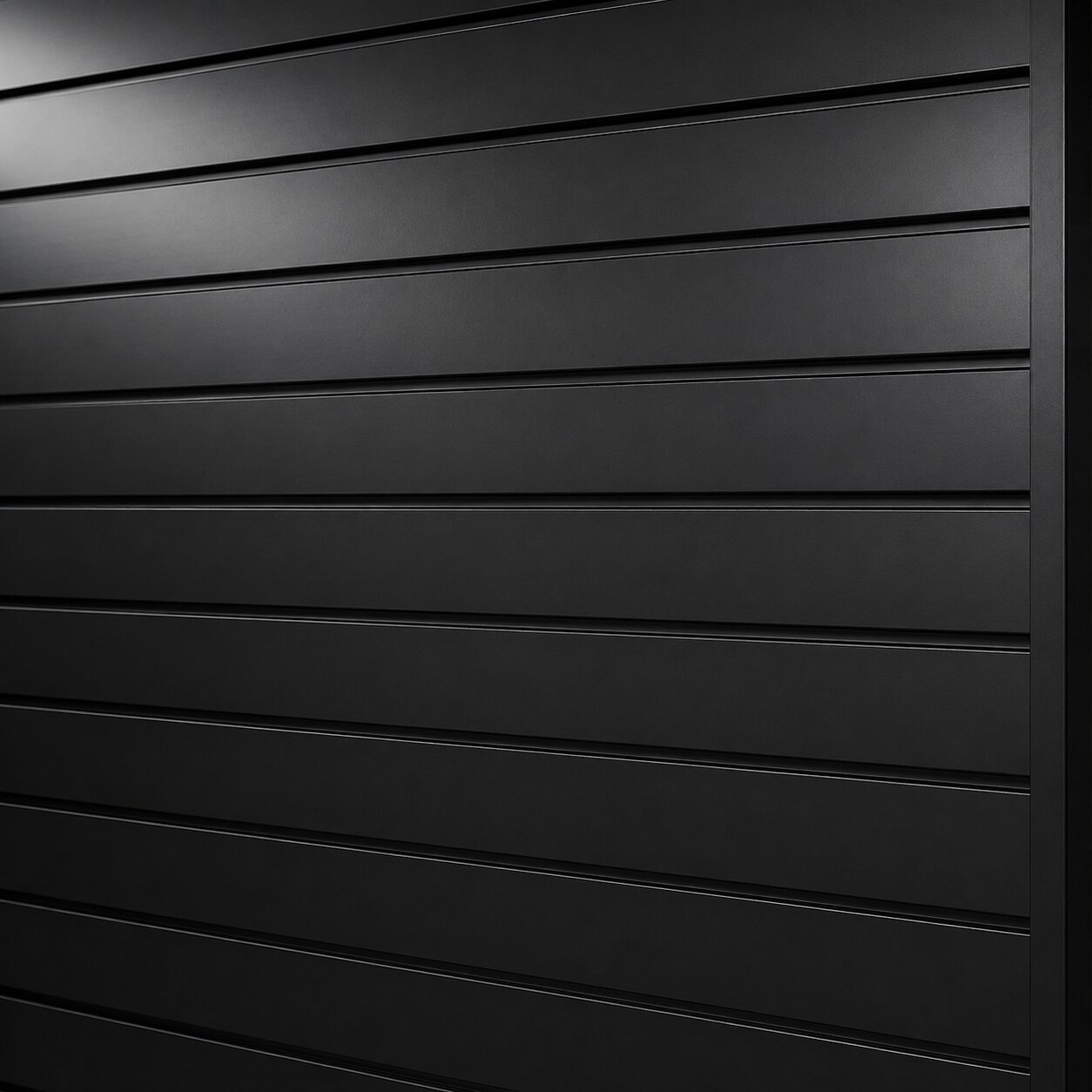 black slatwall panels