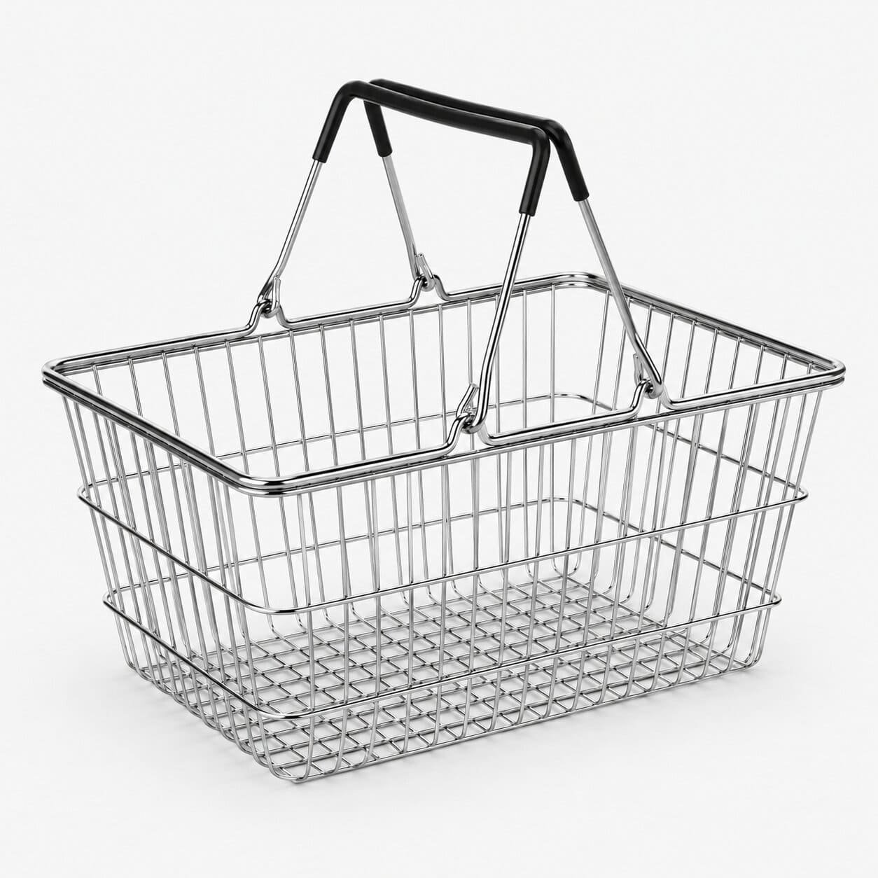 metal shopping basket