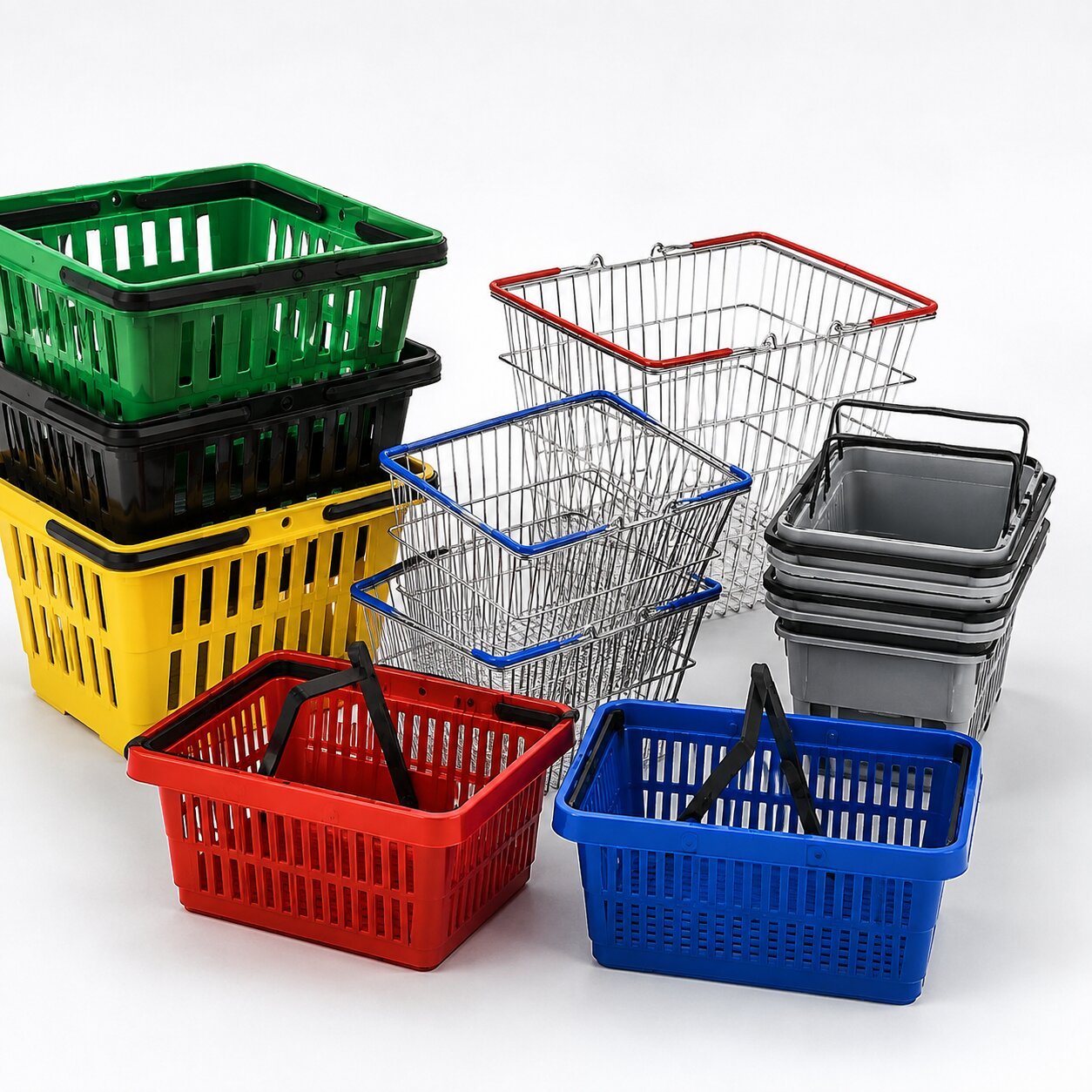store shopping baskets