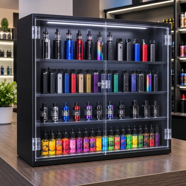 Vape Display with Acrylic Doors