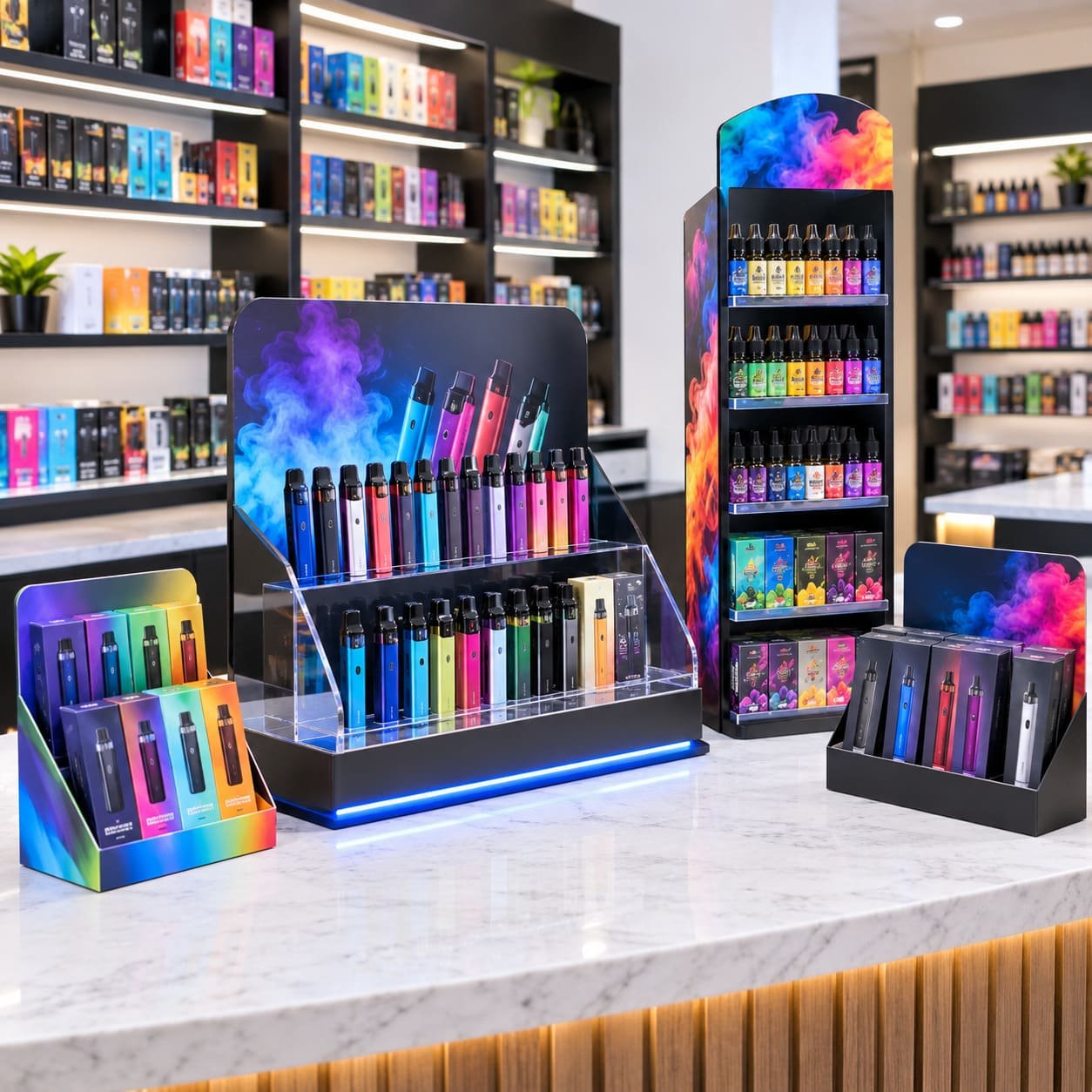 vaping counter displays uk