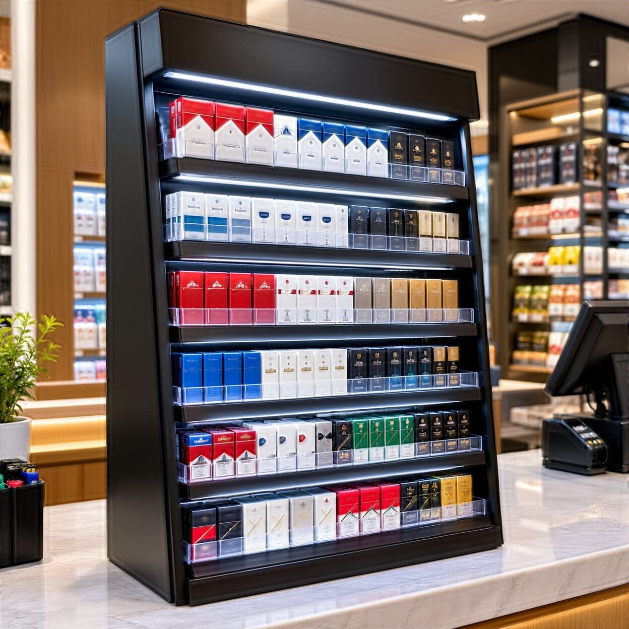 cigarette display rack